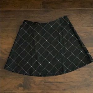NWT LOFT Window Pane skirt